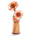 rowood Gerbera Künstliche Blume Holz 3D Puzzle Bastelset für Erwachsene Kinder Holzblume Modellbausätz für Dekoration Zuhause Kreative Geschenkidee zum Muttertag Valentinstag