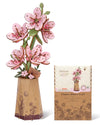 rowood Sakura Künstliche Blume Holz 3D Puzzle Bastelset für Erwachsene Kinder Holzblume Modellbausätz für Dekoration Zuhause Kreative Geschenkidee zum Muttertag Valentinstag