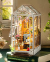 Rolife Book Nook Kit für Erwachsene DIY Miniature House mit Licht für Buchstütze Bibliothek Bücherregal Dekoration 3D Puzzle Buchstützen aus Holz Erwachsene Booknook Geschenken für Frauen